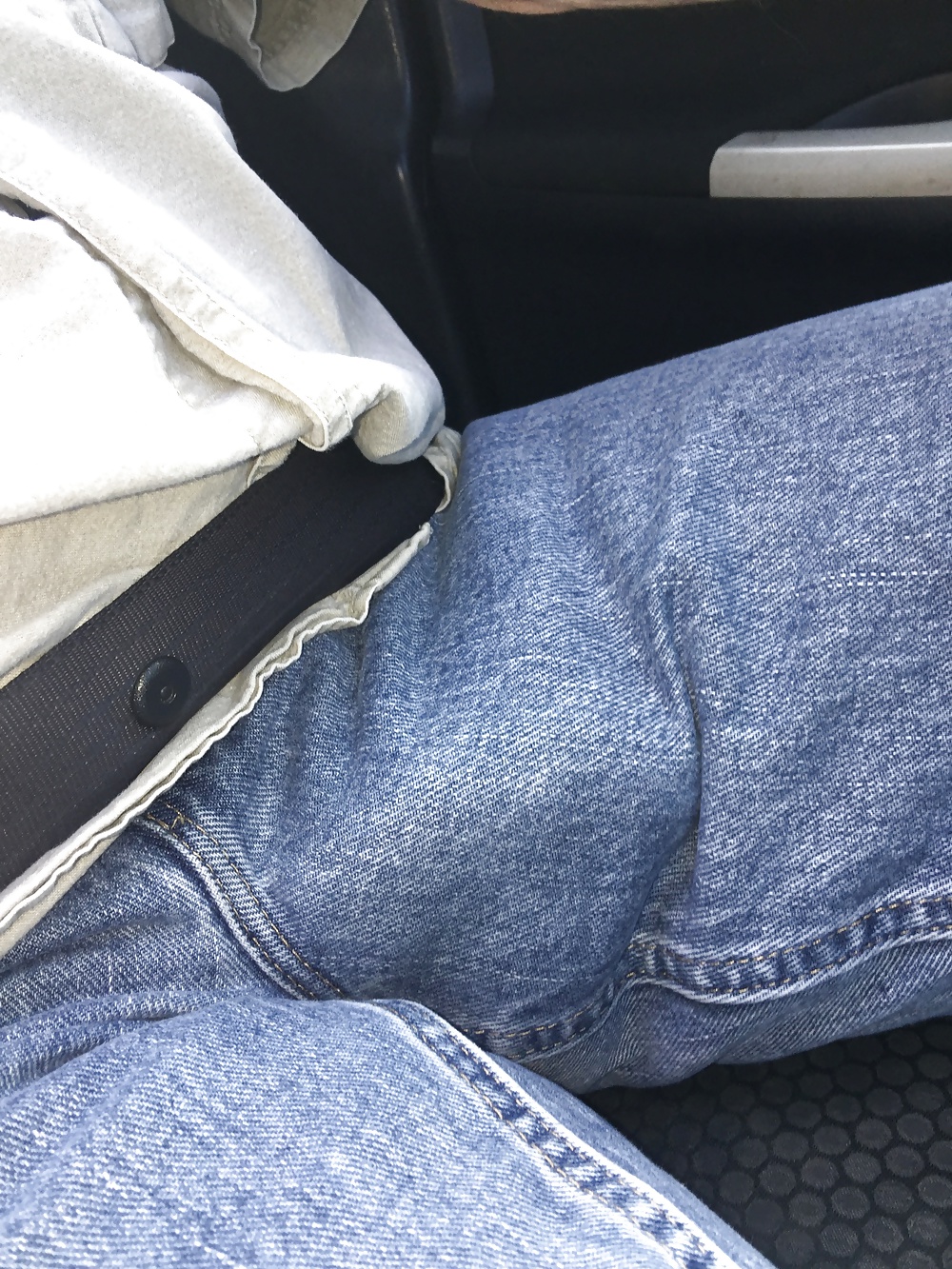 Hard Dick inside Jeans Pant